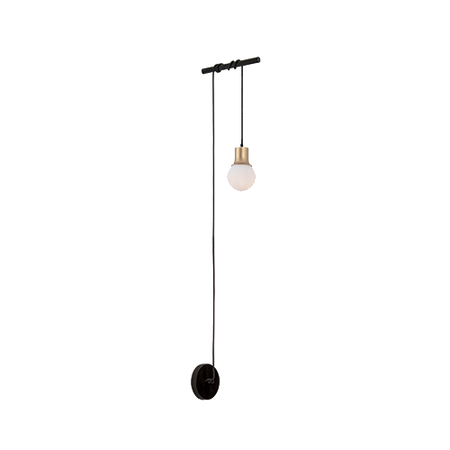 WALL LAMP 1XG9 BLACK-GOLD (22219 Zambelis) - Zambelis
