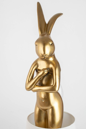KARE lampa stołowa RABBIT 88 cm biała / złota (52523) - Kare Design