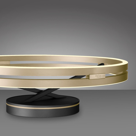 PURE LOOP LAMPA SUFITOWA CZARNY/MATOWY MOSIĄDZ (6552-68) - Paul Neuhaus