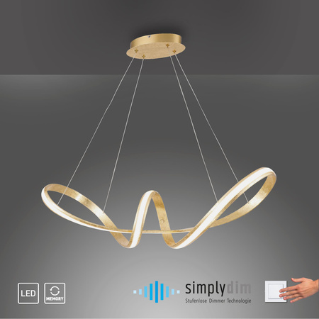 MELINDA LAMPA WISZĄCA ZŁOTY (8292-12) - Paul Neuhaus