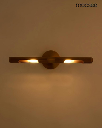 Minimalistyczny złoty kinkiet MOOSEE lampa ścienna CRUDO złota (MSE1501100558) - Moosee