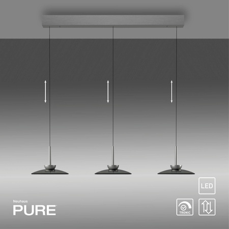 PURE MOON LAMPA WISZĄCA PLATYNOWA (2193-15) - Paul Neuhaus