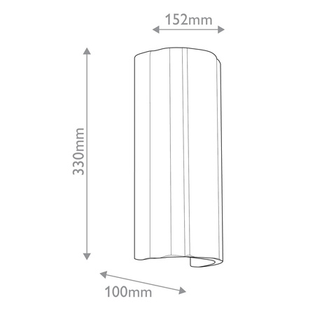 Kinkiet Martine - 2 źródła światła - Antyczna biel (QN-MARTINE-2WB-WHT) - Quintiesse