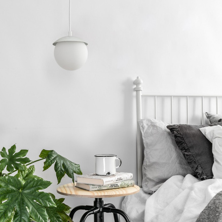 KUUL F biała sufitowa lampa wisząca z podwyższoną szczelnością IP44 (KLF111PS0) - Ummo