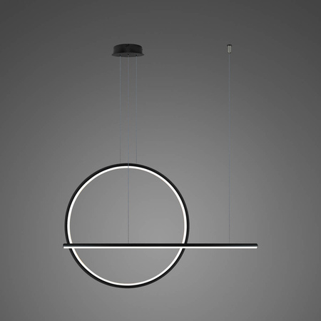 Lampa wisząca LINEA No.2 Φ80 cm czarna 3k ściemnialna  Altavola Design (LA087/PX_80_3k_black_dimm) - ALTAVOLA DESIGN