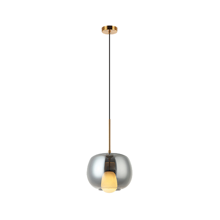 PENDANT LIGHT G9 SMOKE GLASS - GOLD MATT (22058 Zambelis) - Zambelis