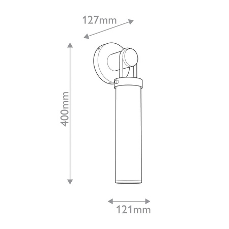 Kinkiet Wynwood - 1 źródło światła - Vintage mosiądz (QN-WYNWOOD-1WB-VBS) - Quintiesse