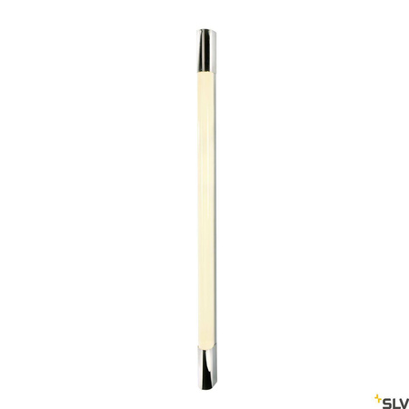 TRUKKO 90, lampa ścienna, LED, 3000K, chrom/kolor biały, wys. 90 cm, z zasilaczem LED (149772) - SLV