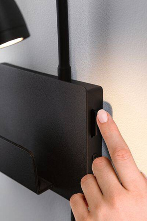 Oprawa ścienna HALINA LED USB-C czarny mat (PL71101) - PAULMANN