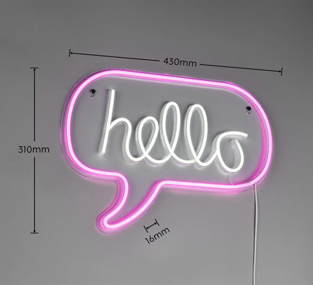 Kinkiet Neon świecący HELLO (R23711100) - RL