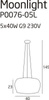 Lampa wisząca MOONLIGHT średnia (P0076-05L-F4FZ)- MAX-Light - żyrandol