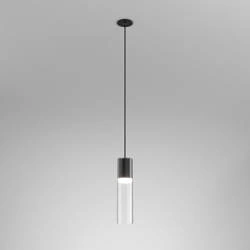 Lampa Wisząca MODERN GLASS Tube LED G/K Kol. Czarny 4000K TP (59831-M940-D9-00-12) - AqForm