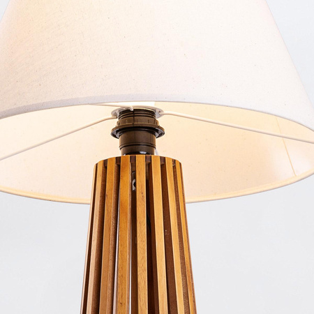 Lampa stołowa Slatted (QN-SLATTED-TL-TEAK) - Quintiesse