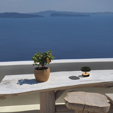 OUTDOOR PORTABLE TABLE LIGHT 2W 3000K ALUMINIUM BLACK (E402 Zambelis) - Zambelis