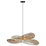 Rattanowa lampa wisząca Raya naturalna 1xE27 (LP-2704/1P NT) - Light Prestige