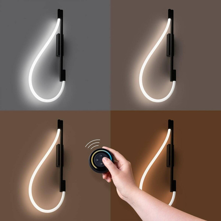 Kinkiet GALAKSE czarny LED 2700-6500K (TH.281) - Thoro Lighting