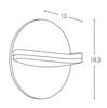OUTDOOR WALL LIGHT LED 16W DARK BROWN (E267 Zambelis) - Zambelis
