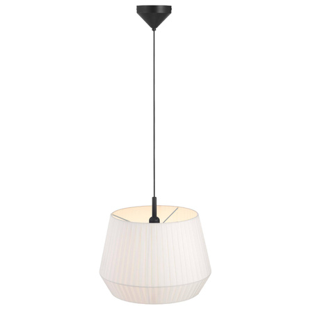 Lampa wisząca z bawełnianym abażurem DICTE Nordlux E27 60W Tekstylia Biały