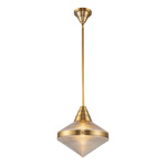Lampa wisząca Willard - 1 źródło światła - Vintage mosiądz (QN-WILLARD-P-VBS-PG) - Quintiesse