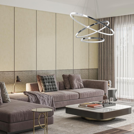 Lampa wisząca HOOP CHROME 93W LED (ML1551) - Milagro