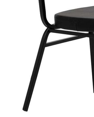 Krzesło bankietowe / konferencyjne HEBE   czarne (KH1501100312) - King Home