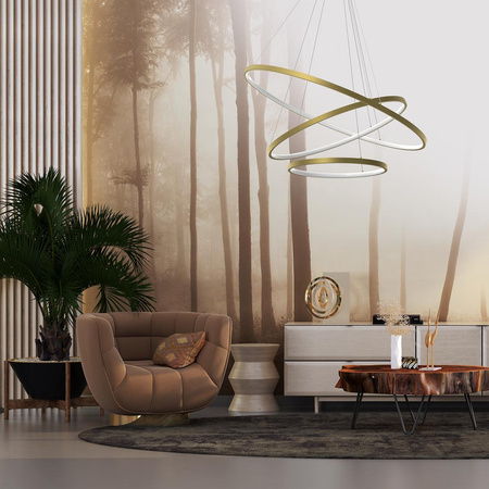 Lampa wisząca HOOP GOLD 93W LED (ML1547) - Milagro