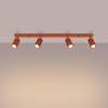 Plafon KARBON 4L ochra czerwona (SL.1641) - Sollux Lighting