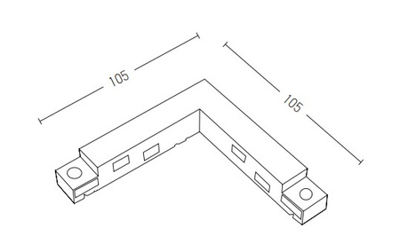 ADAPTOR L 95X95X17mm WHITE (20104-W Zambelis) - Zambelis