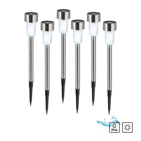 ZUZI-SOL KOLEC OGRODOWY SOLARNY STALOWY SETx6 (19103-55-6) - Paul Neuhaus