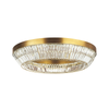 CEILING LED LIGHT 55W 3000K METAL-CRYSTAL ANTIQUE BRASS (23049 Zambelis) - Zambelis