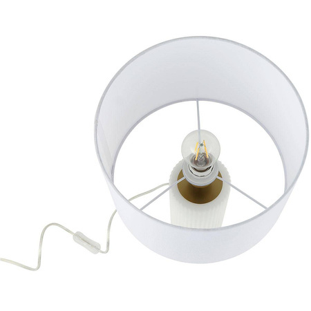 Szklana lampa stołowa Tokio 1xE27  (LP-787/1T biała) - Light Prestige