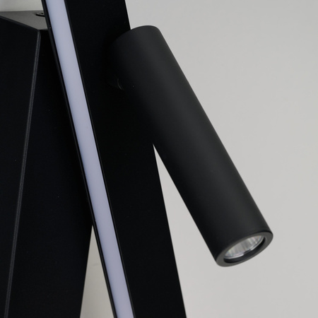 Kinkiet przy łóżku z możliwoscią regulacji RICO WALL 10W+6W 3000K BK (AZ7090) Azzardo