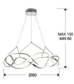 Molly lampa wisząca ø80 (763950) - Schuller