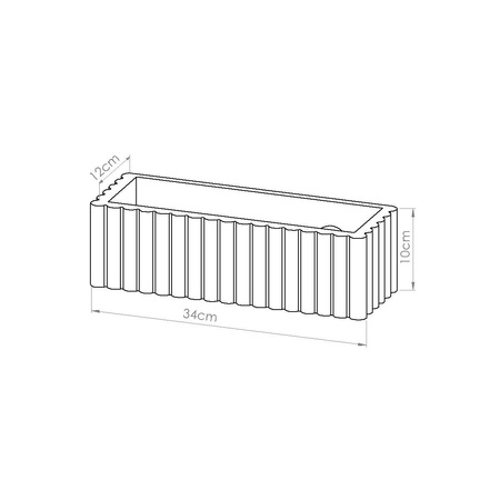 Kinkiet ceramiczny RIGATA taupe (SL.1887) - Sollux Lighting