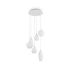 Lampa wisząca SOFT SP6 kol. biały (087818) Ideal Lux - żyrandol
