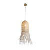 PENDANT LAMP E27 MAX 20W RATTAN NATURAL (23196 Zambelis) - Zambelis