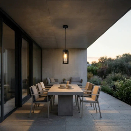 Zewnętrzna wisząca lampa na taras LANTERN PENDANT E27 IP54 BK (AZ6829) Azzardo