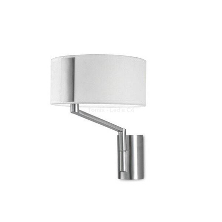 Lampa ścienna, kinkiet TWIST kol. BIAŁY / NIKIEL (05-2817-81-14) - Leds-C4