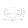 Plafon Harper (HK-HARPER-F-CM-CS) - Elstead Lighting