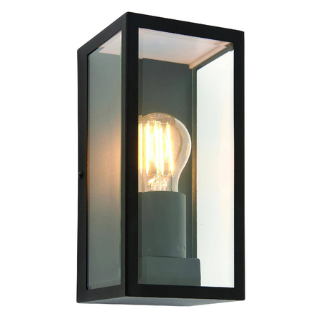 Kinkiet Breton wall Black IP44 28W (78757) - Saxby
