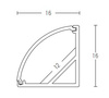 1PCS 2M ALUMINUM PROFILE 1PCS 2M OPAL PC COVER (20197 Zambelis) - Zambelis