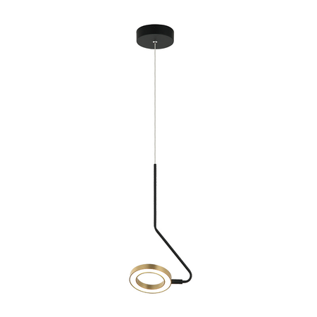 PENDANT LED LIGHT 7W 3000K ALUMINUM BLACK MATT GOLD (22045 Zambelis) - Zambelis