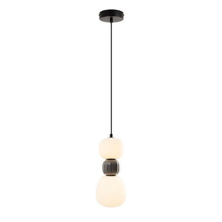 MAXLIGHT P0629 LAMPA WISZACA MODERN 13W, OPAL + DARK GREY
