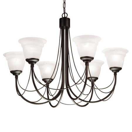 Żyrandol Carisbrooke (CB6-BLACK) - Elstead Lighting