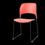 Krzesło TIPICO czerwono czarne (MH-013CH-BR) - Moos Home