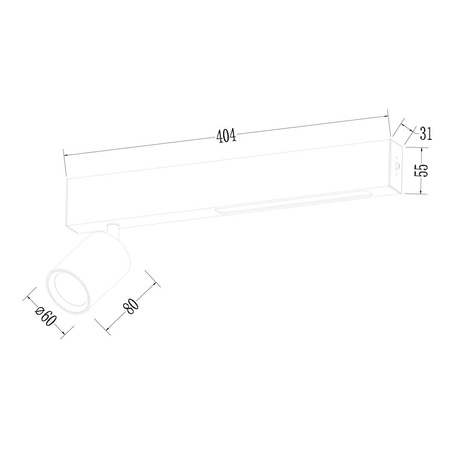Lampa Sufitowa Magnet 9W+2xGU10 3000/4000K Czarny (ML1132) - Milagro