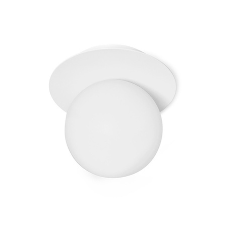 BORRA A Biała Lampa Ścienna / Kinkiet (B1A11000) - Ummo