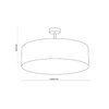Lampa sufitowa RONDO LINEN Ø 60 (6248) - TK Lighting
