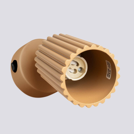 Kinkiet KARBON złoty z włącznikiem (SL.1560) - Sollux Lighting