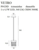 Lampa wisząca VETRO (P0428D) - Maxlight